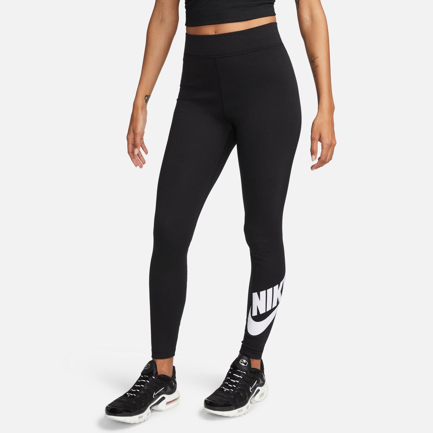 Nike Damen Leggings mit hoher Taille - Schwarz