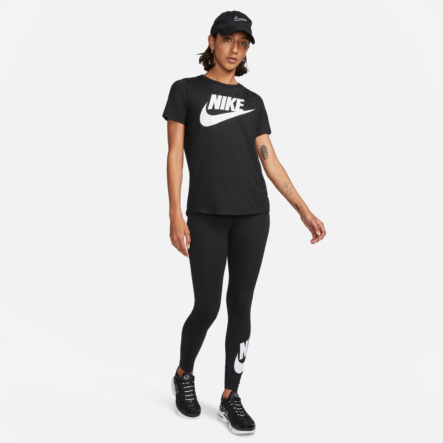 Nike Damen Leggings mit hoher Taille - Schwarz