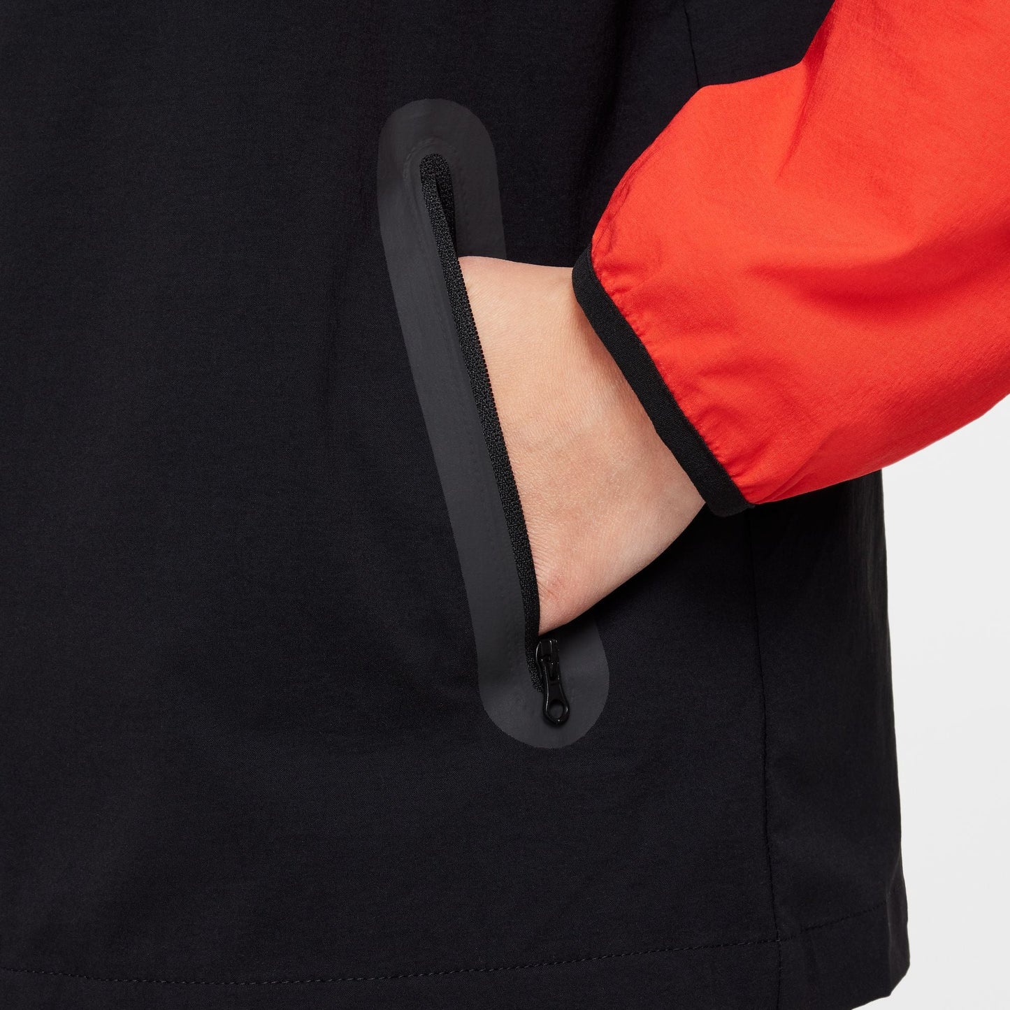 Nike Jungen Tech Fleece Hoodie - Schwarz/Hellrot
