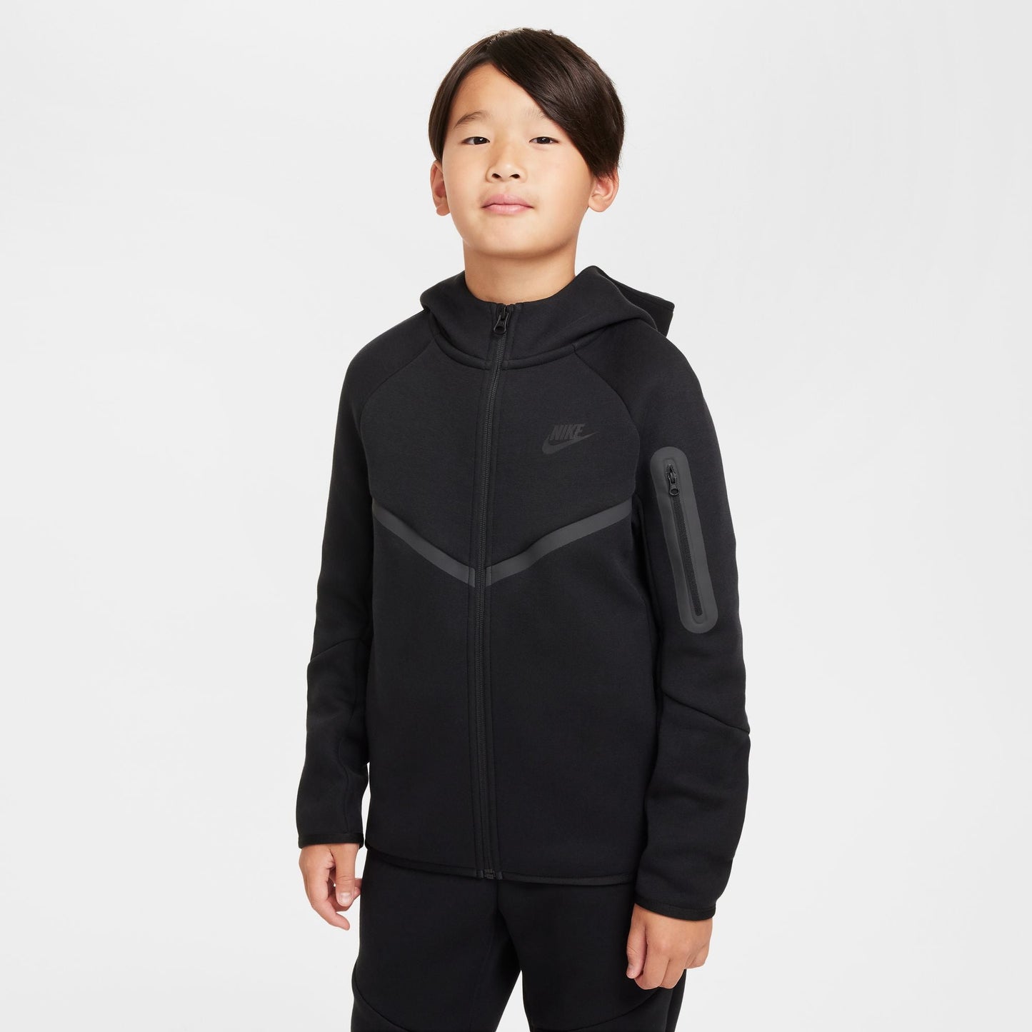 Nike Tech Fleece Hoodie für ältere Kinder - Schwarz