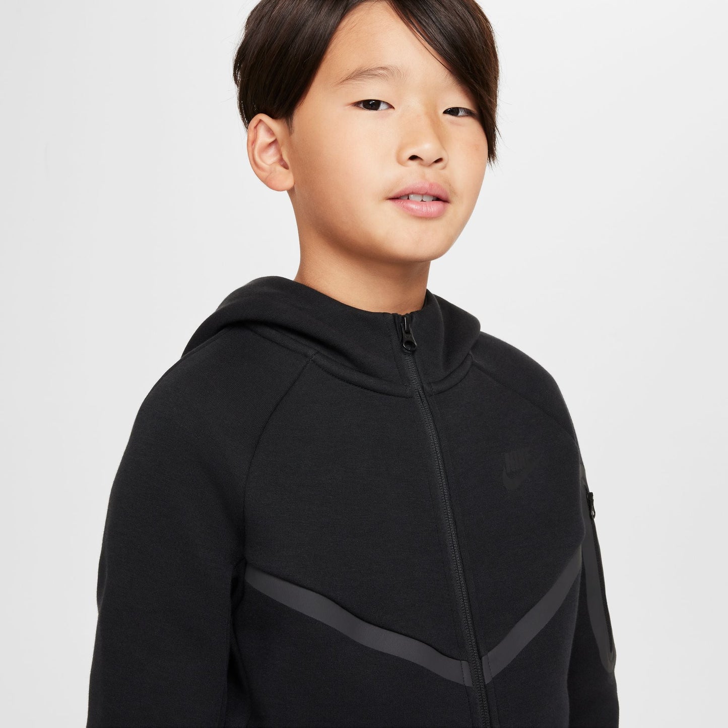 Nike Tech Fleece Hoodie für ältere Kinder - Schwarz
