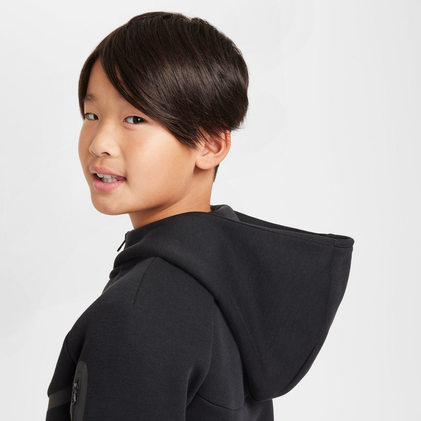 Nike Tech Fleece Hoodie für ältere Kinder - Schwarz