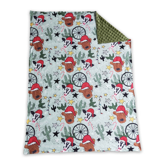 Hochlandrind Kaktus Baby Kinder Weihnachtsdecken