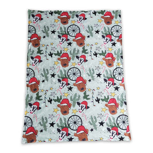 Hochlandrind Kaktus Baby Kinder Weihnachtsdecken