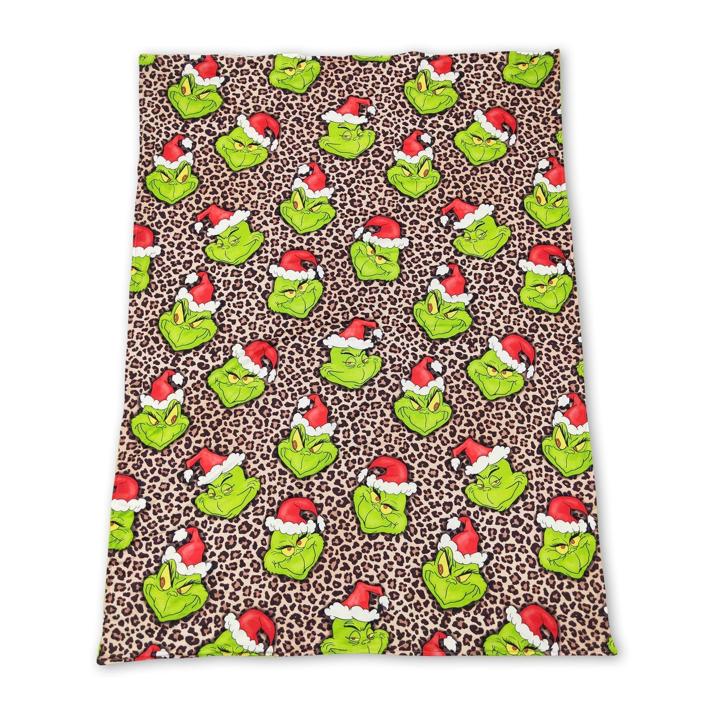 Leoparden-grüne Baby-Weihnachtsdecken für Kinder