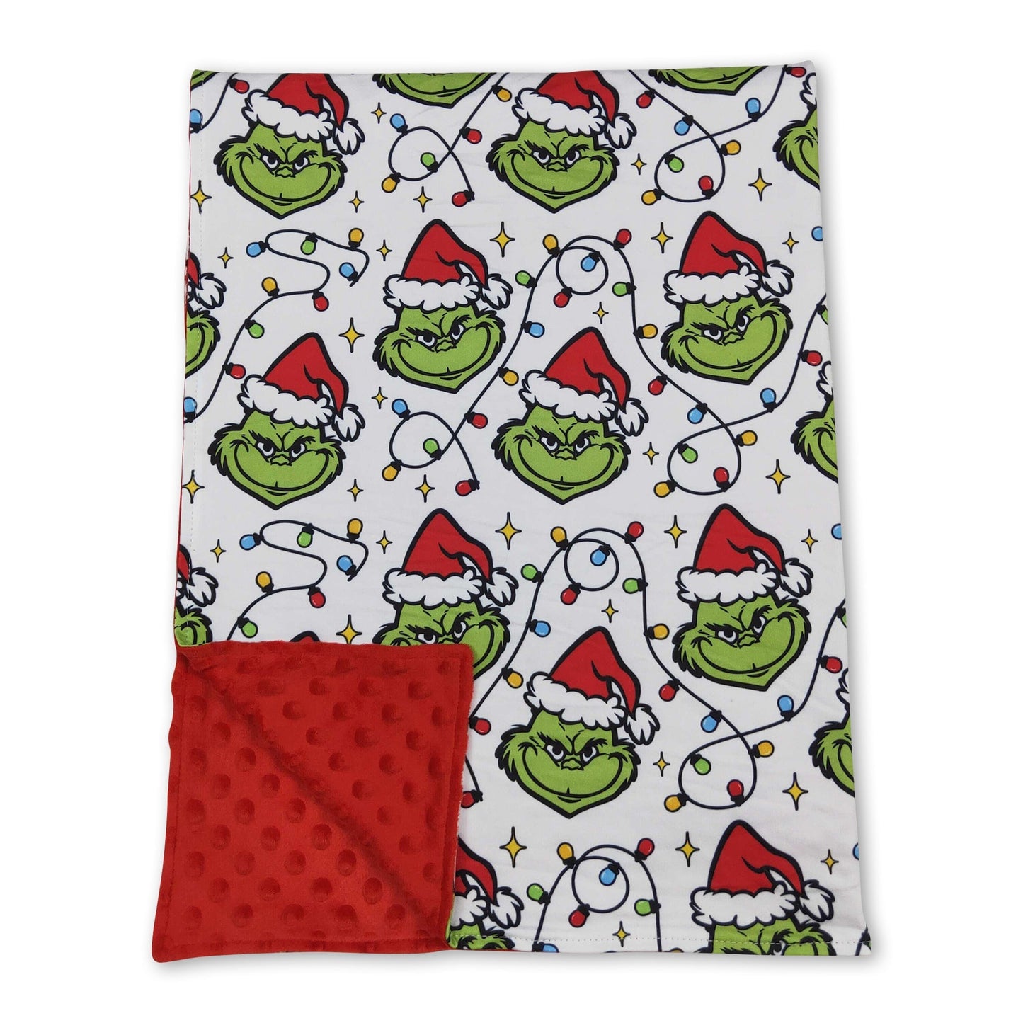 Weihnachtsbeleuchtung grünes Gesicht Baby Kinderdecken