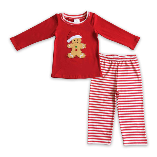 Lebkuchen-Stickerei Kinder Jungen Weihnachtsoutfits