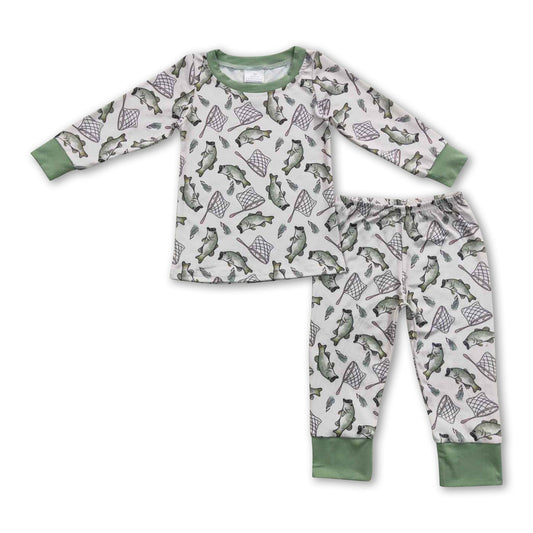 Angeln Langarm Baby Kinder Pyjama