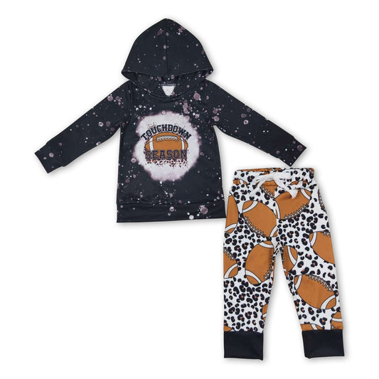 Touchdown Saison Football Leoparden Kinder Hoodie Set