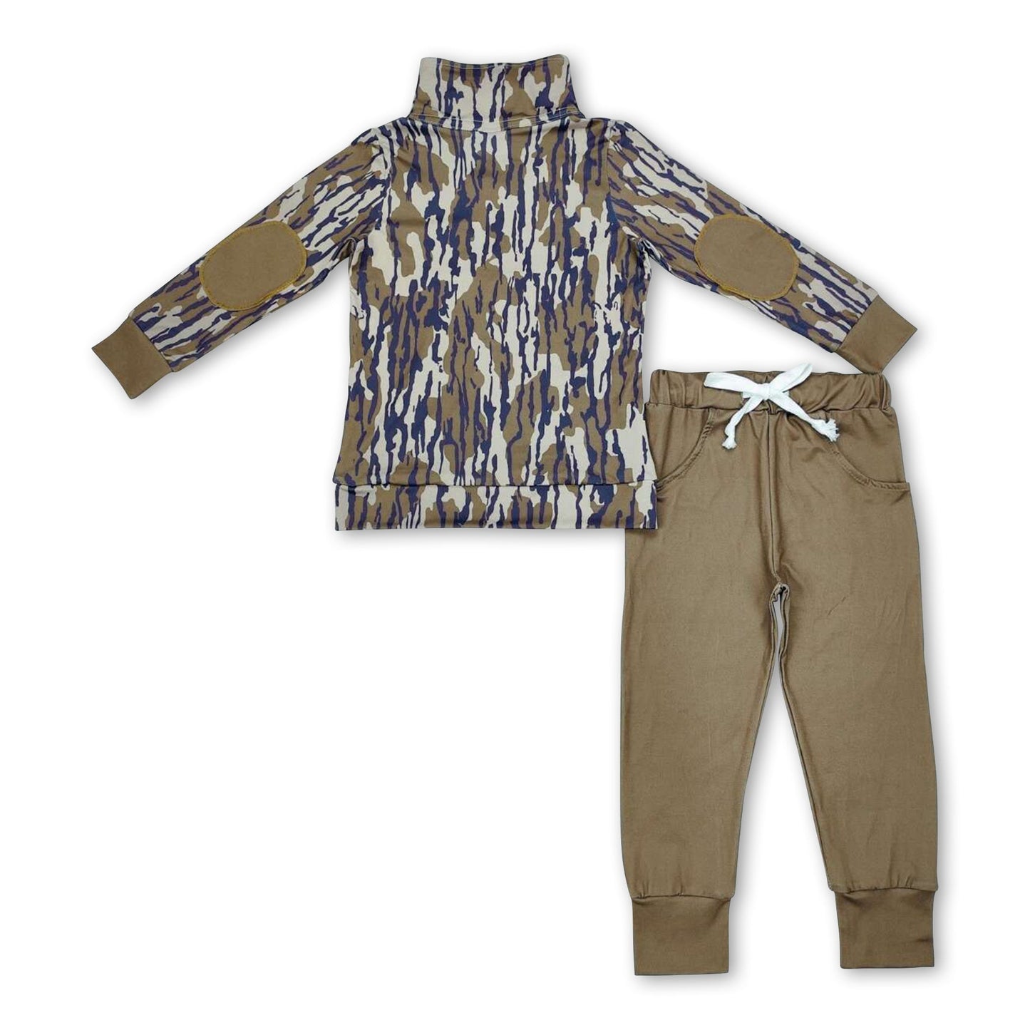 Langarm Camouflage-Jagd-Pullover-Set für Kinder und Jungen