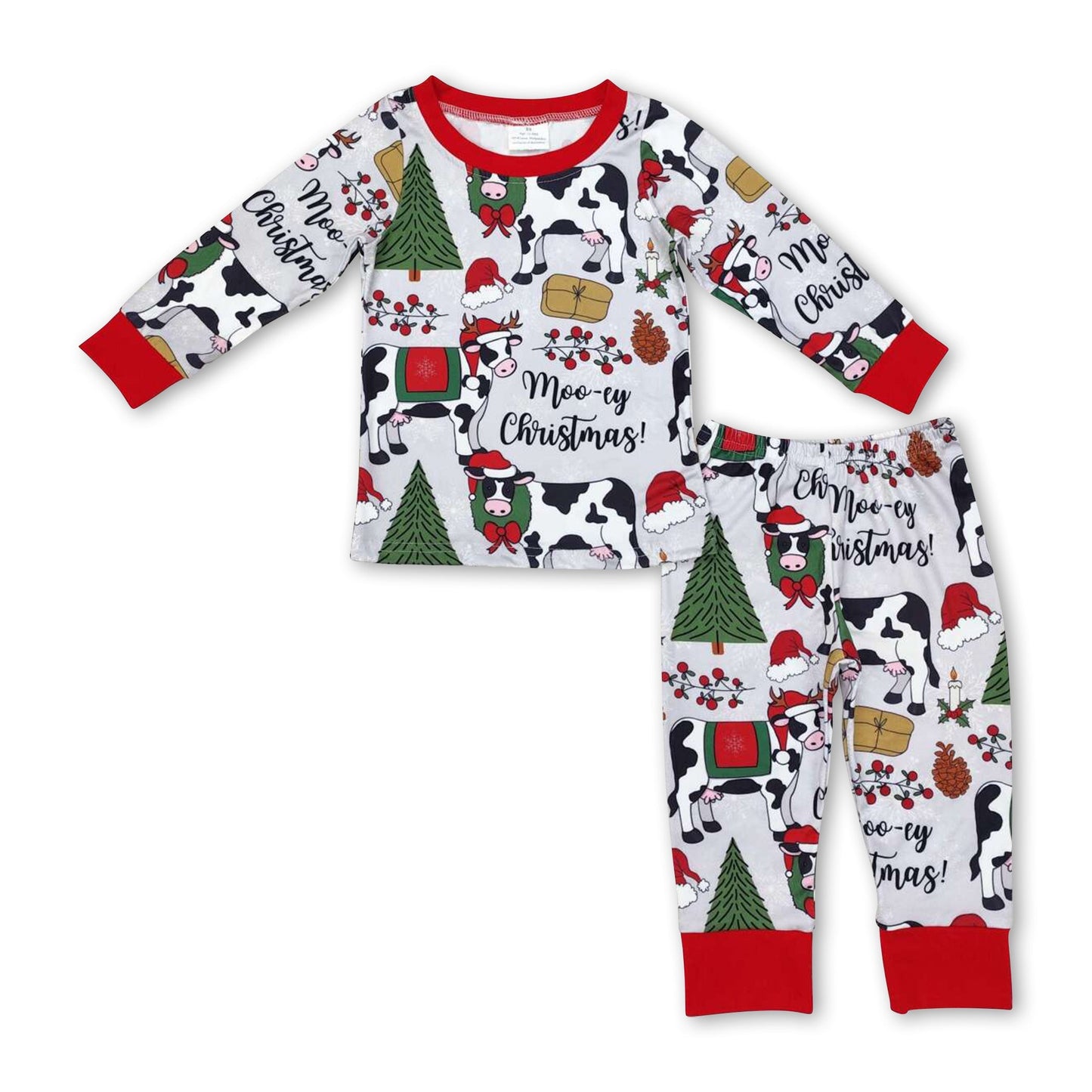 Kühe fröhliche Weihnachten Baby-Schlafanzug