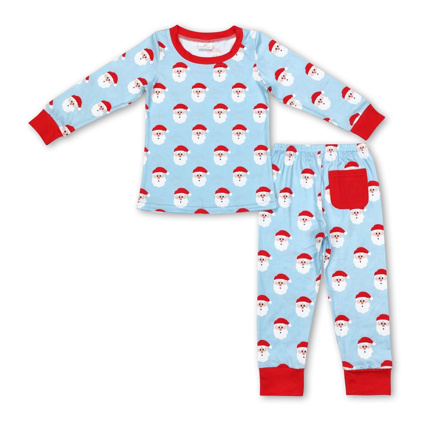 Weihnachts-Pyjama für Kinder Jungen Langarm Santa