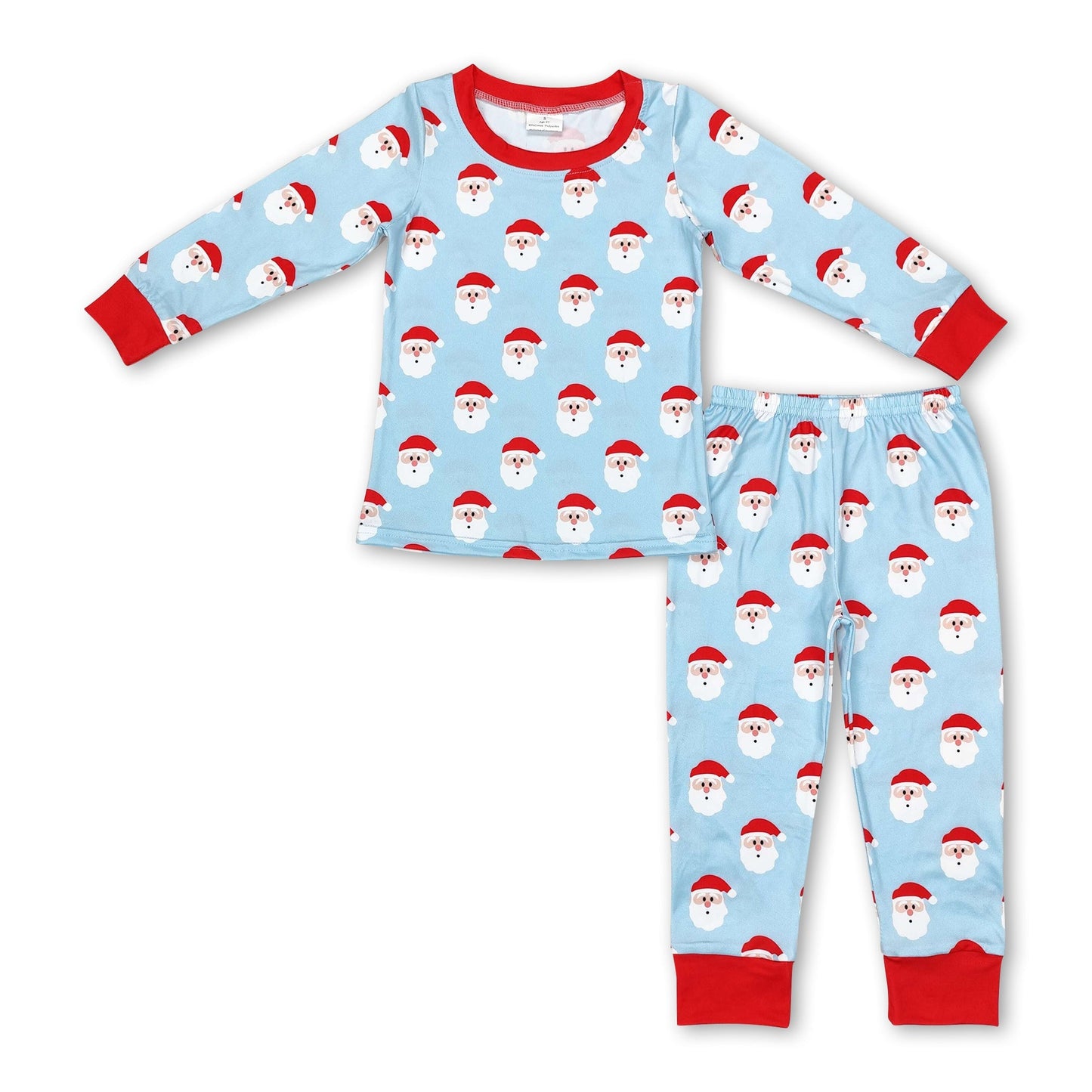 Weihnachts-Pyjama für Kinder Jungen Langarm Santa