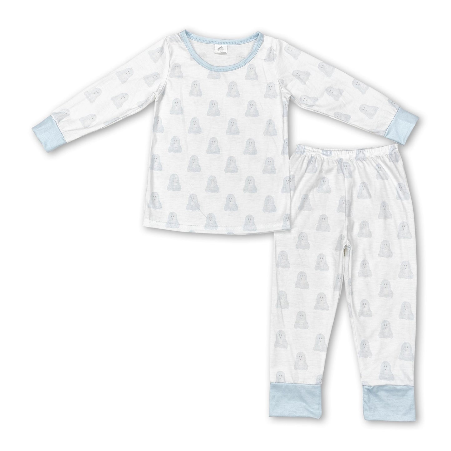 Hellblaues Hunde-Langarm-Pyjama für Jungen