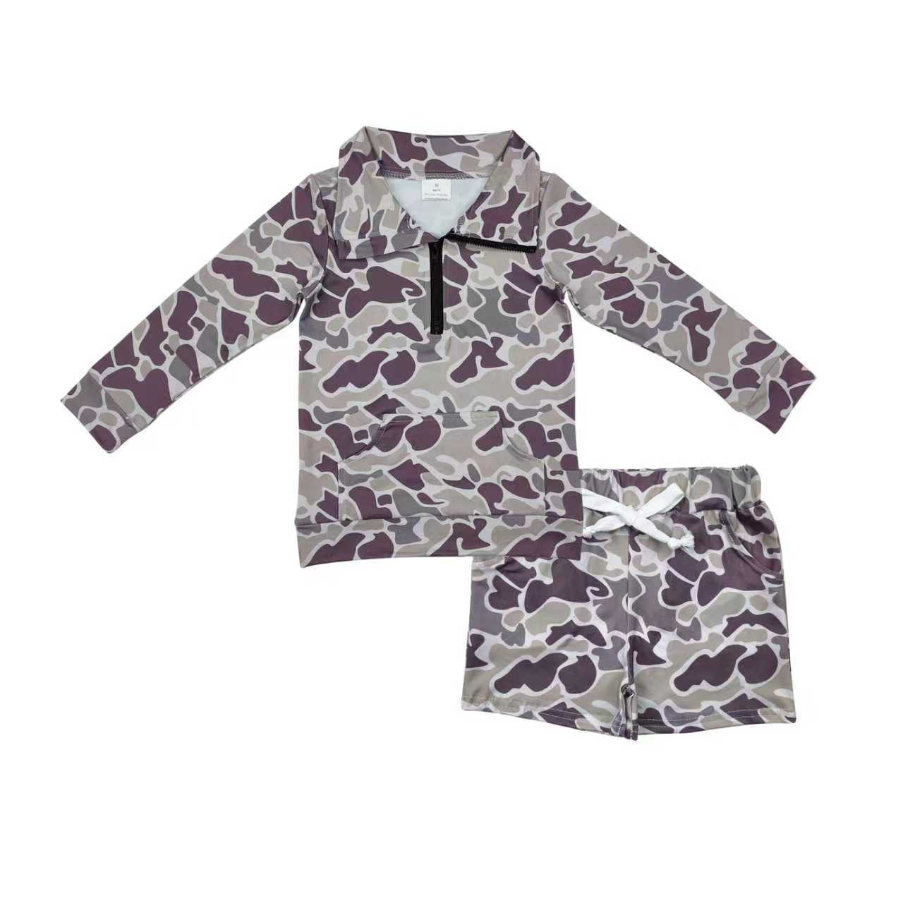 CAMO Pullover Kinder Jungen Reißverschluss-Set