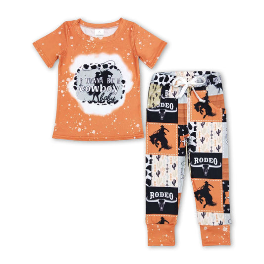 Ich will ein Cowboy sein, Patchwork-Hose, Rodeo-Kinderoutfits