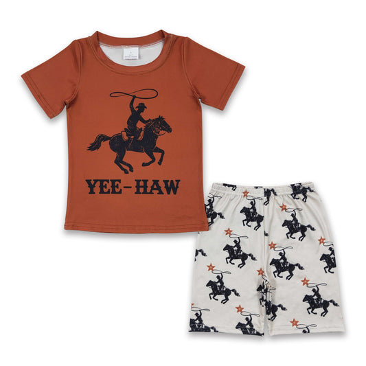 Pferde-Rodeo Yeehaw Kinder Jungen Kleidung Set