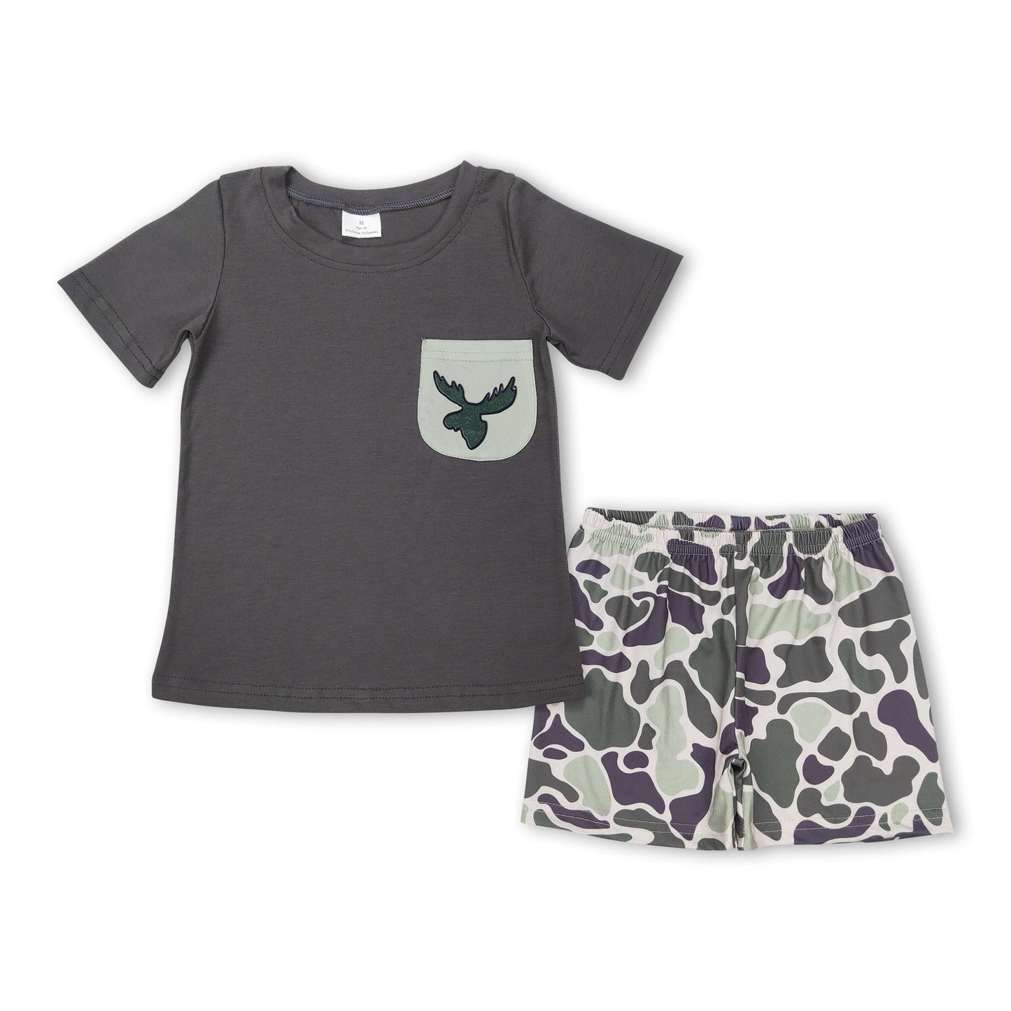Ente Tasche Oberteil Camouflage Shorts Junge Sommeroutfits