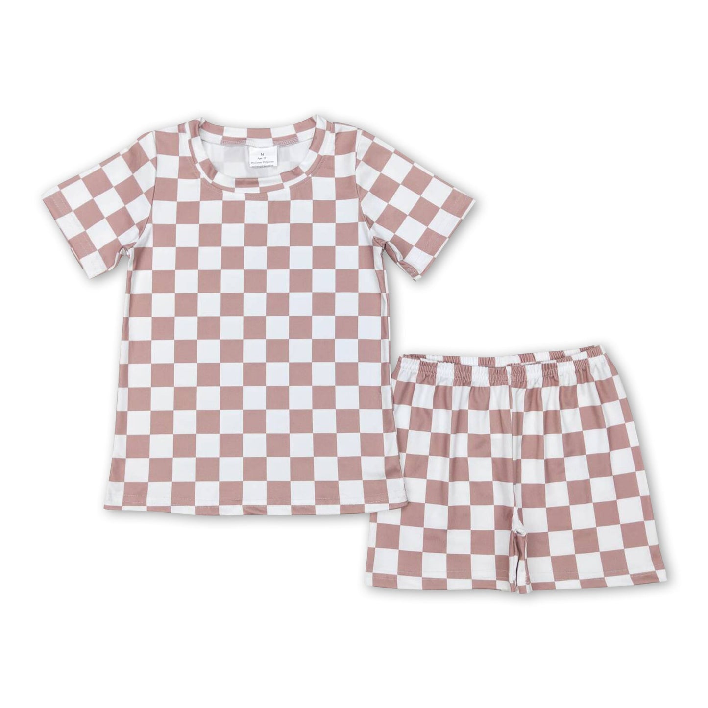 Kurzarm Khaki Top Shorts Baby Kinder Sommerkleidung