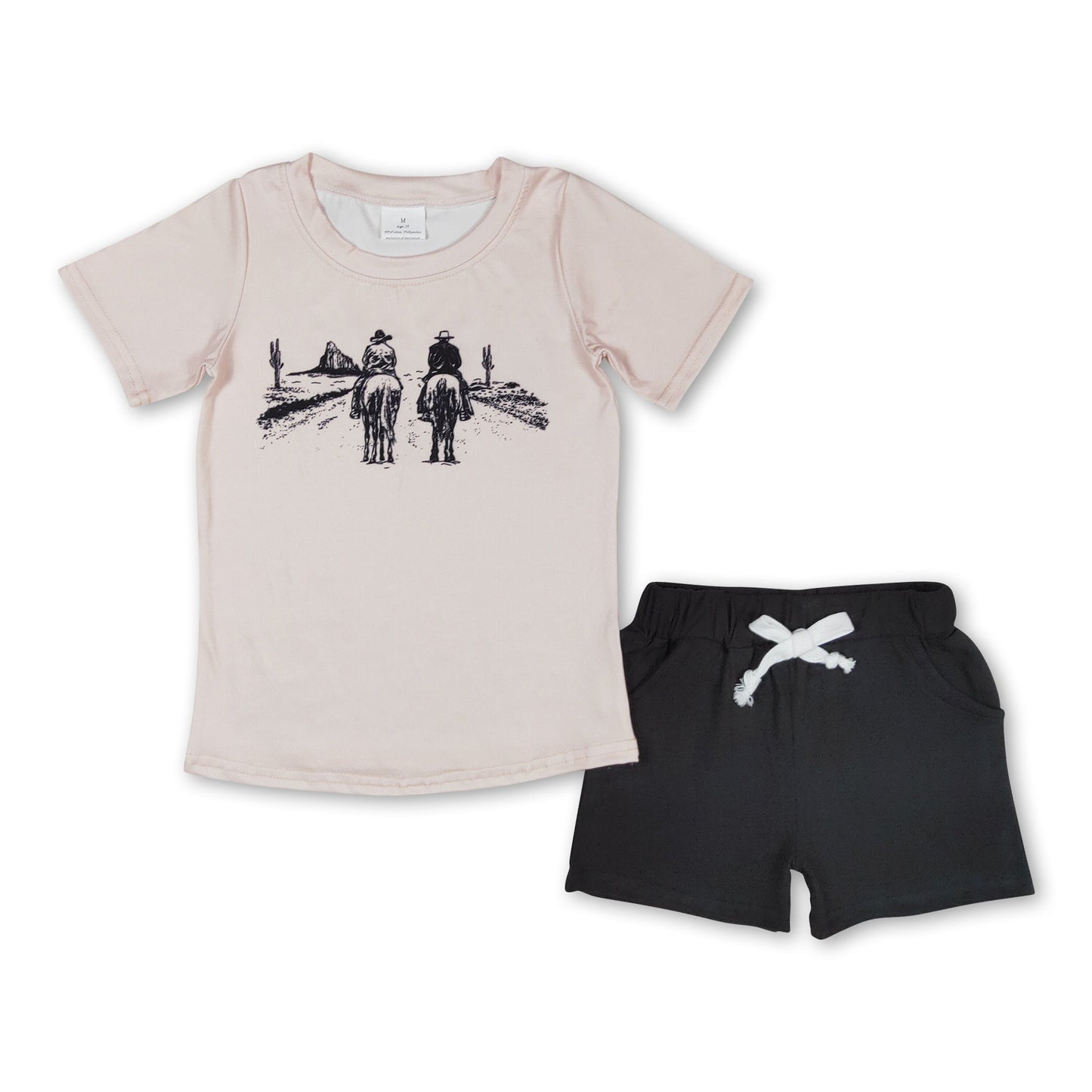 Kaktus Kurzarmshirt Shorts Jungen Sommerkleidung