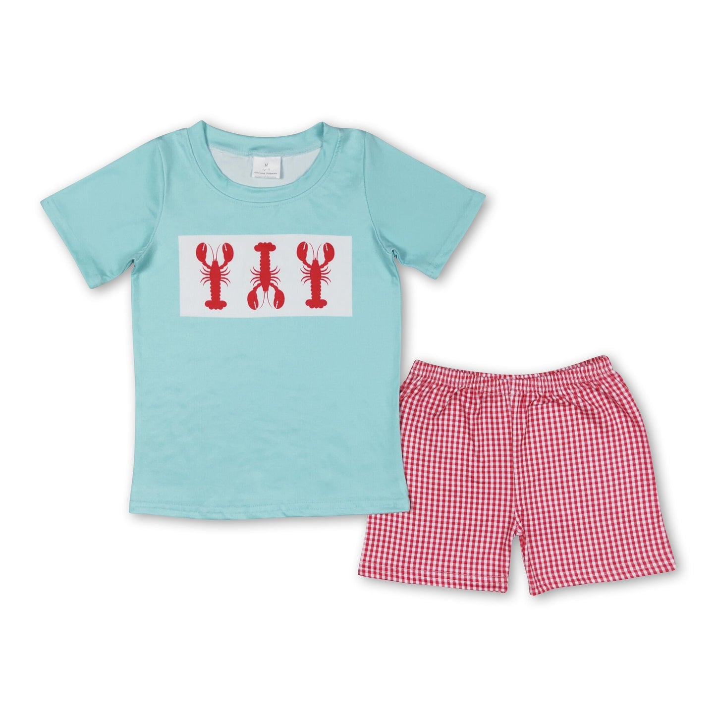 Krebs-Karo-Shorts Kinder Jungen Sommerkleidung