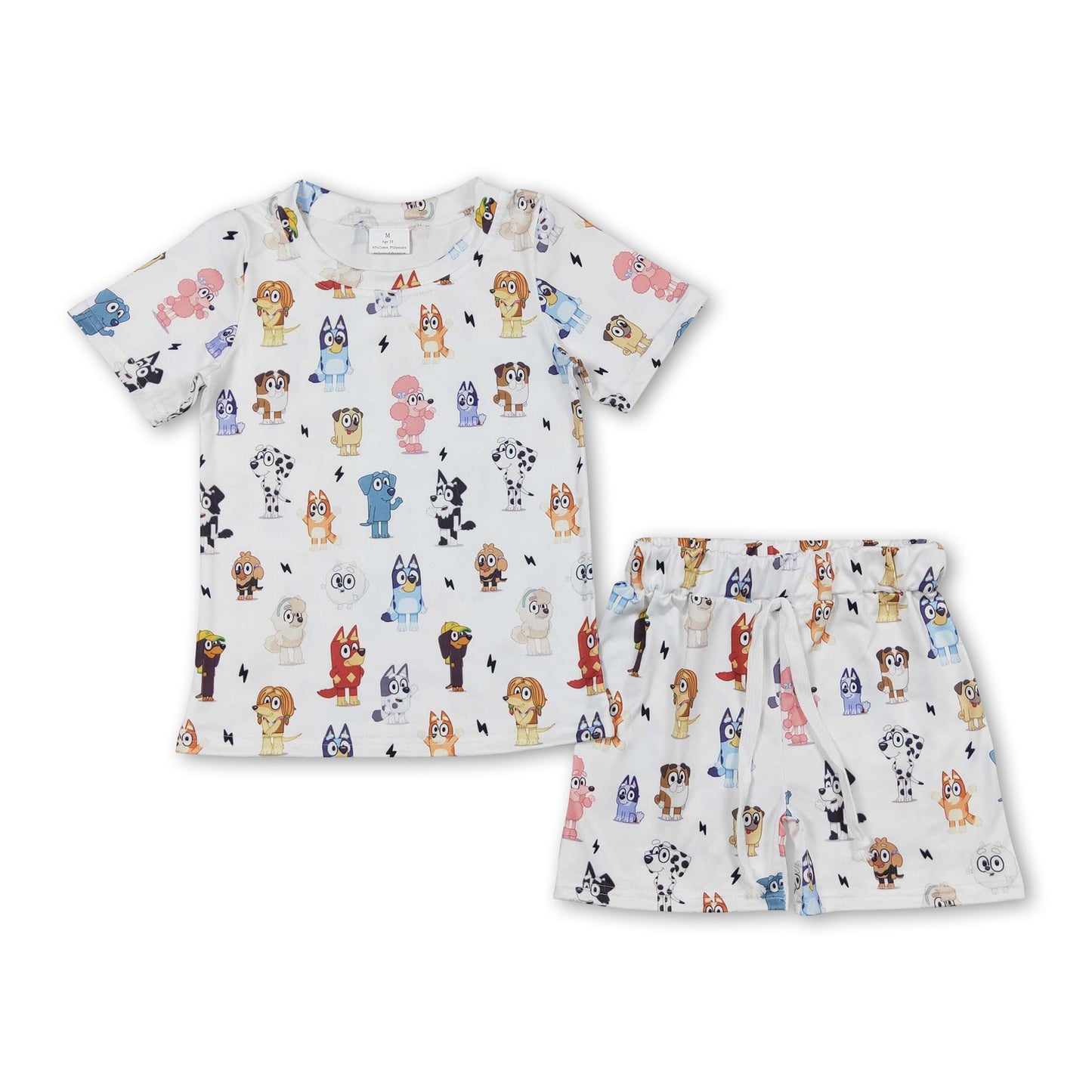 Kurzarm-Hundeshirt Shorts Kinder Sommerpyjama
