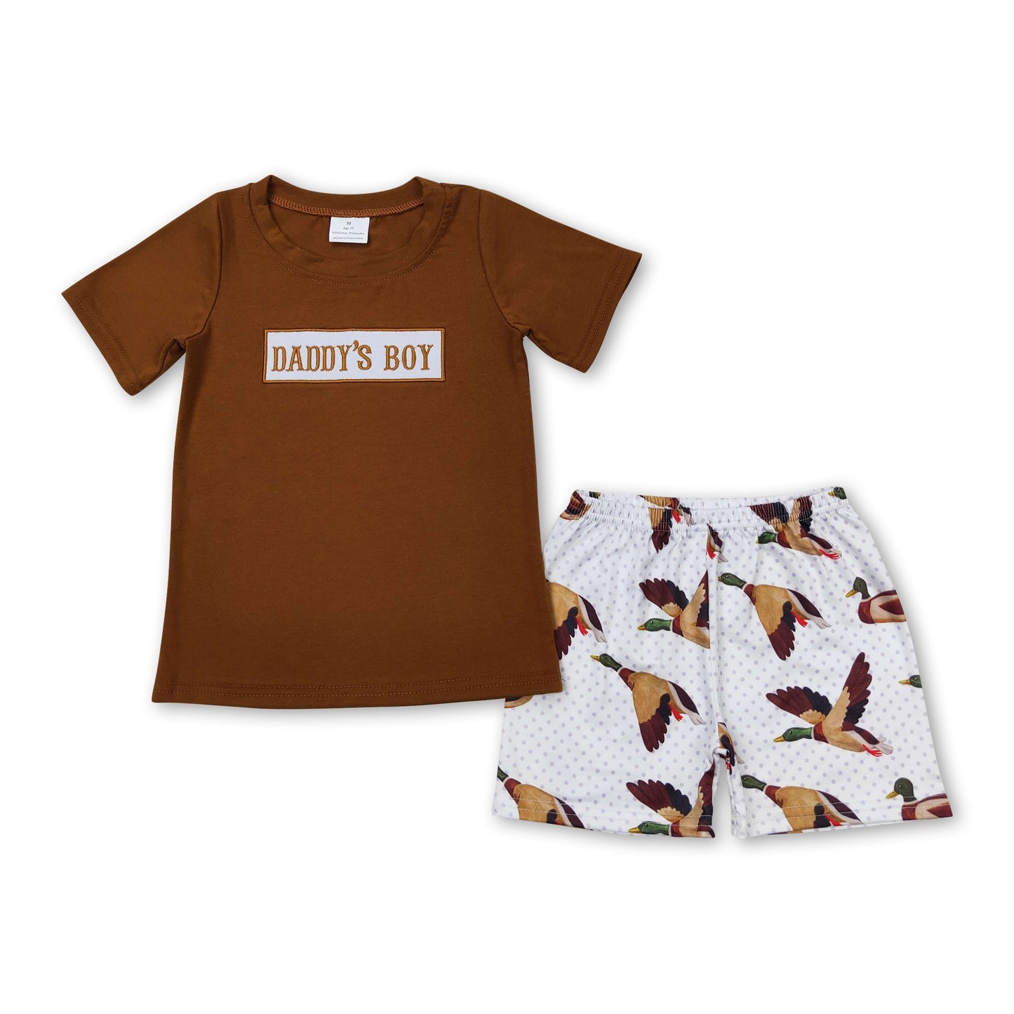 Daddy's boy Hemd Enten-Shorts Jungen Sommer-Outfits