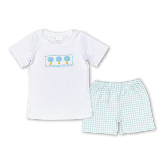 Heißluftballon-Top-Shorts für Jungen Sommerkleidung