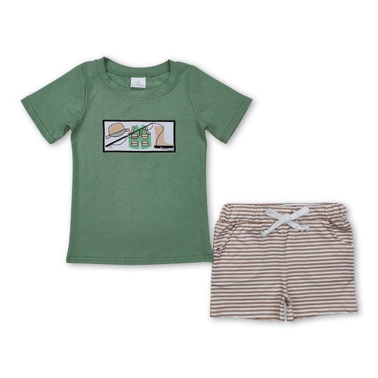Anglerstiefel oberster Streifen Shorts Babykleidung
