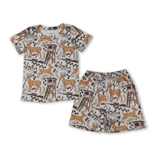 Western-Reh-Print Kinder Jungen Sommerkleidung