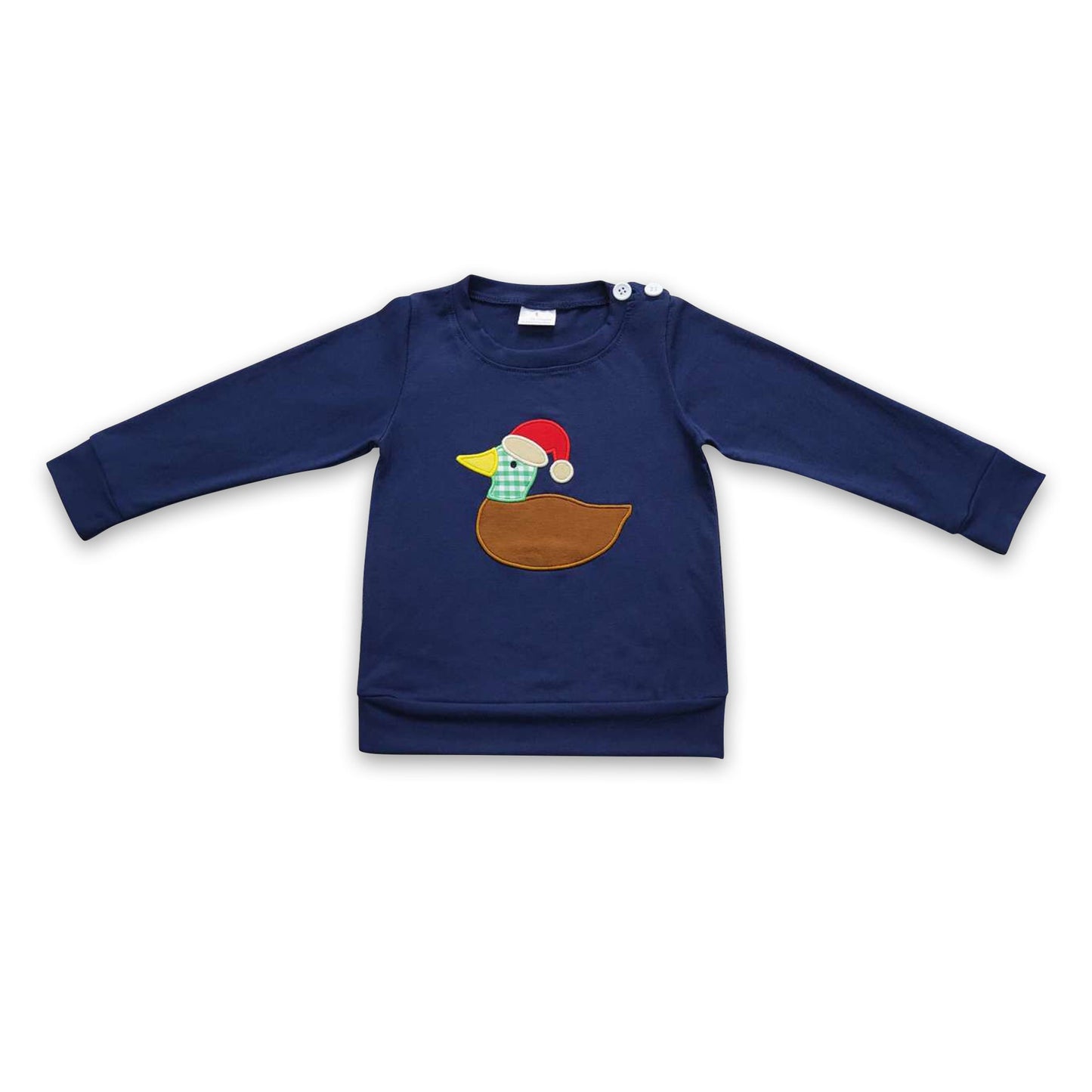 Enten-Weihnachtsmütze Marine Kinder-Shirt