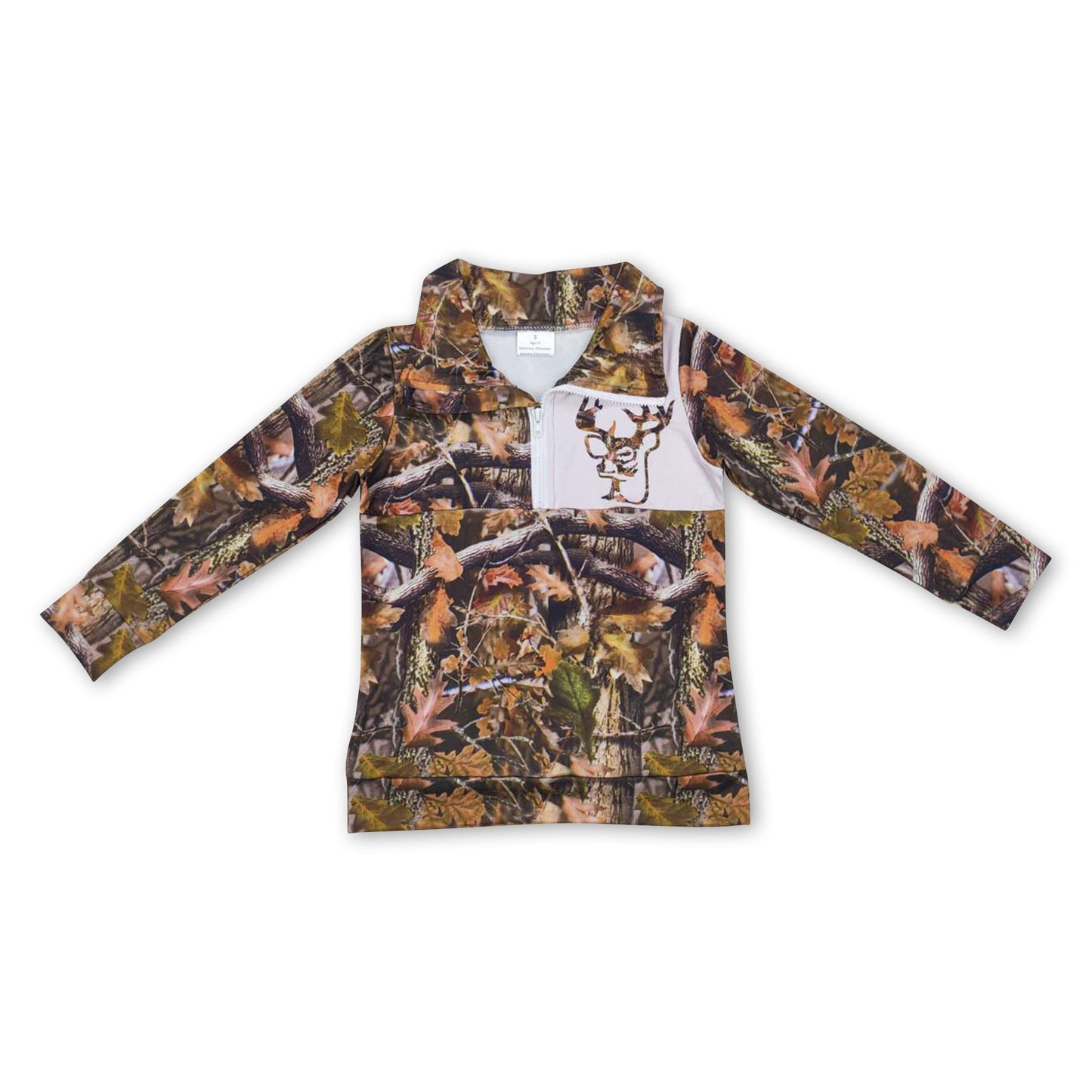 Hirsch Plaid Camo Kinder Jungen Jagdpullover