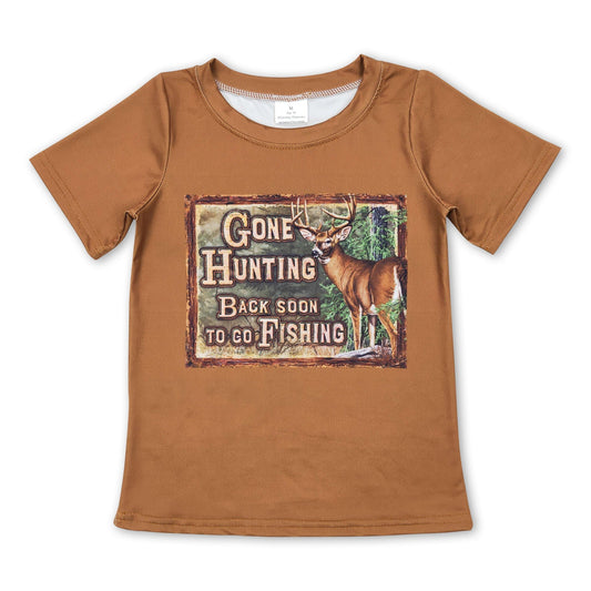 Wieder jagen, bald wieder angeln, Hirschjungen-Shirt