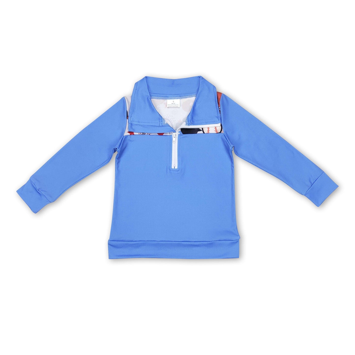 Baseball Stars Langarm Kinder Jungen Reißverschluss-Pullover