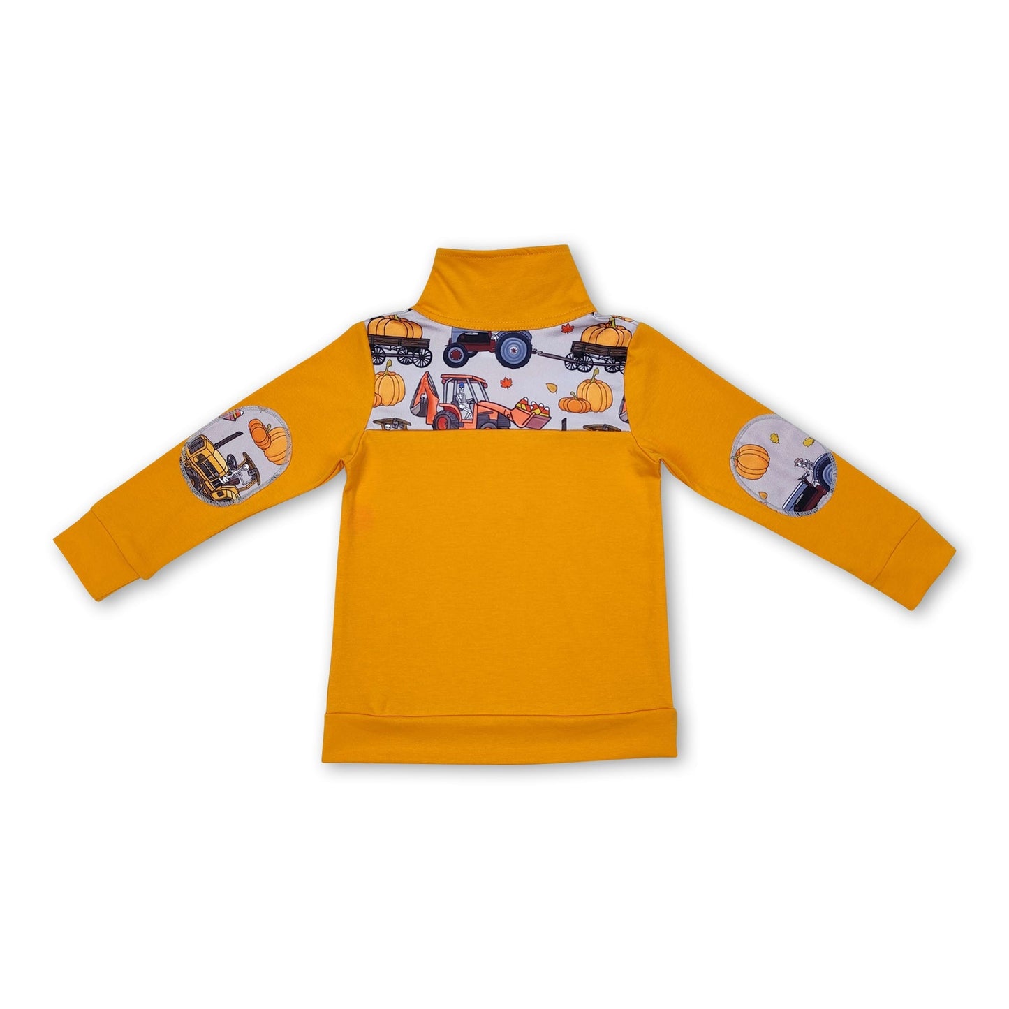 Langärmeliger Kürbis-Konstruktions-Pulli für Kinder/Jungen für den Herbst