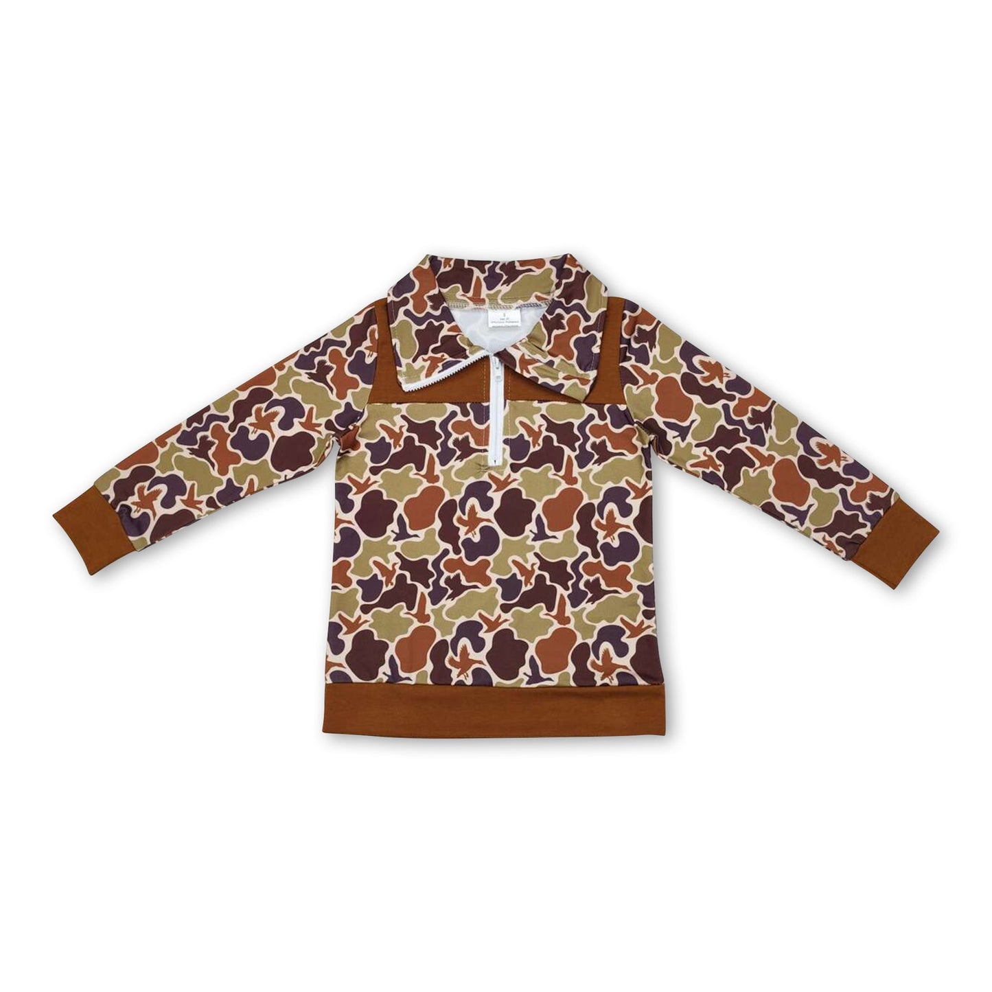 Langarm Camo Enten Kinder Jungen Jagdpullover