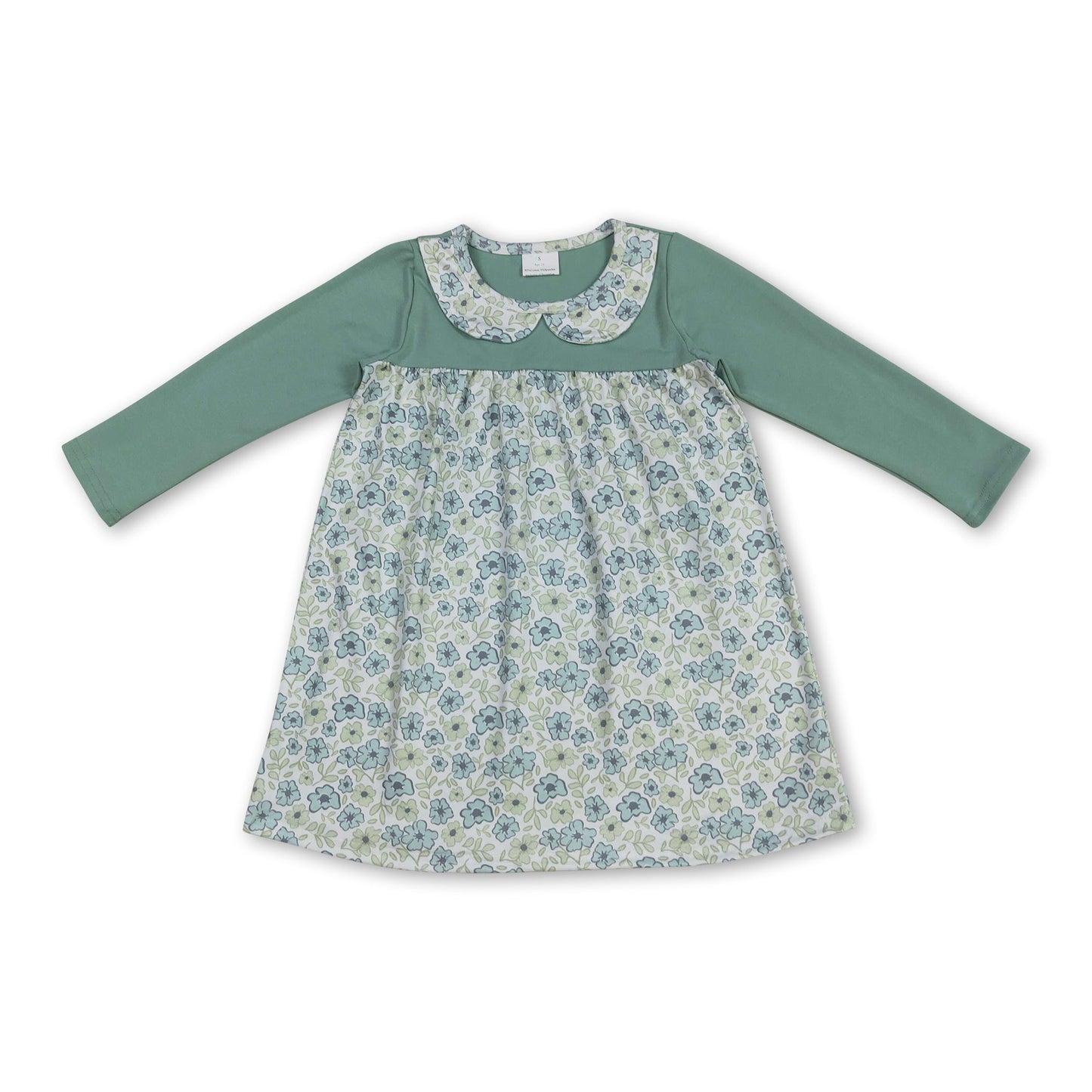Langärmelige Blumenkleider für Kleinkinder