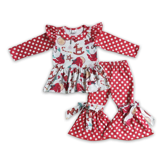 Gnomies Weihnachtsmann Rentier Mädchen Weihnachtsoutfits