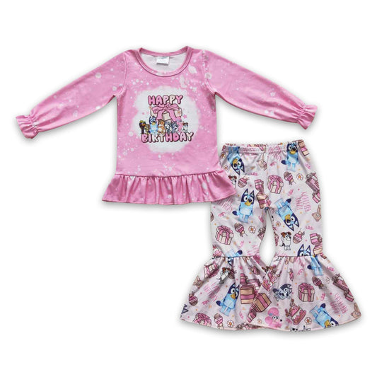 Alles Gute zum Geburtstag Geschenk Hunde Baby Mädchen Kleidung Set
