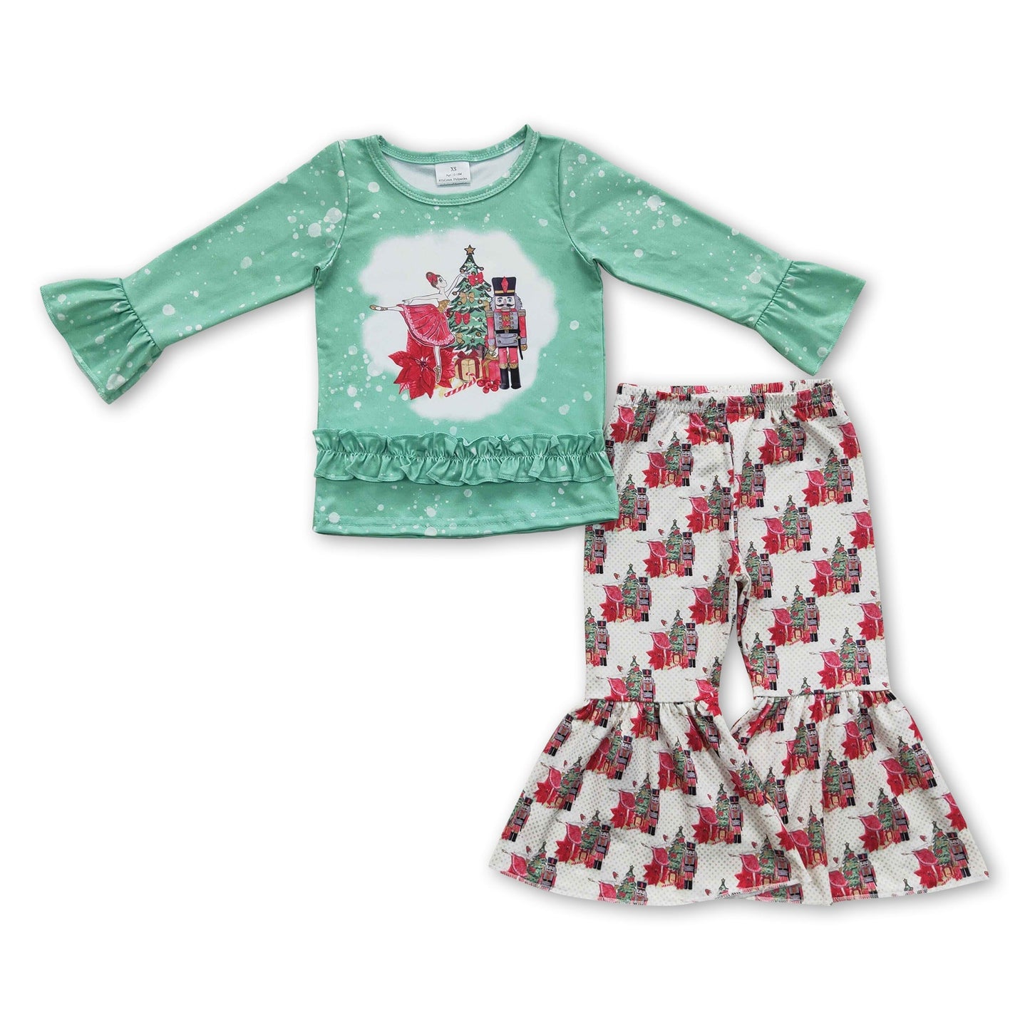 Grünes Weihnachtsbaum Ballett Kinder Mädchen Kleidung