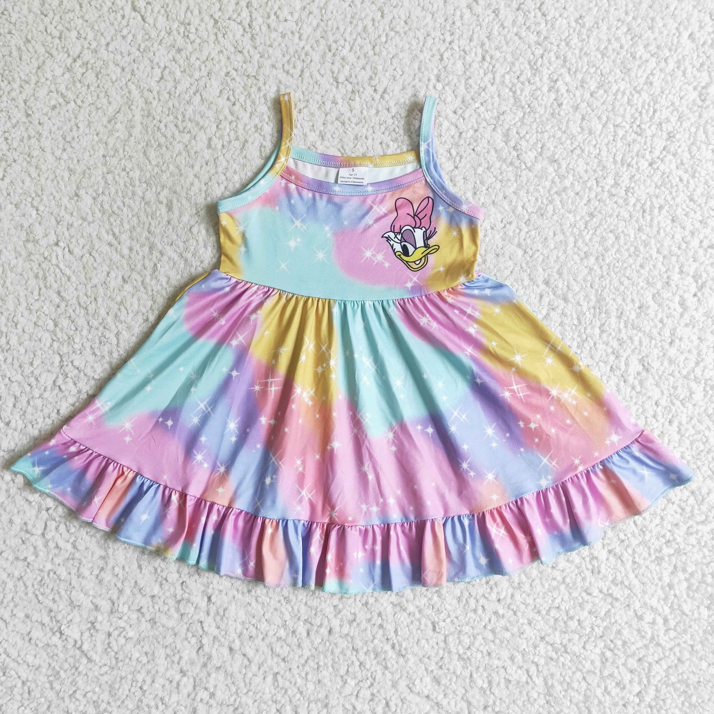 Batik ärmelloses Entenkleid für süße Baby-Mädchen