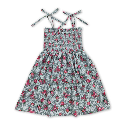 Trägerkleid elastisch Blumen Baby Mädchen Sommer