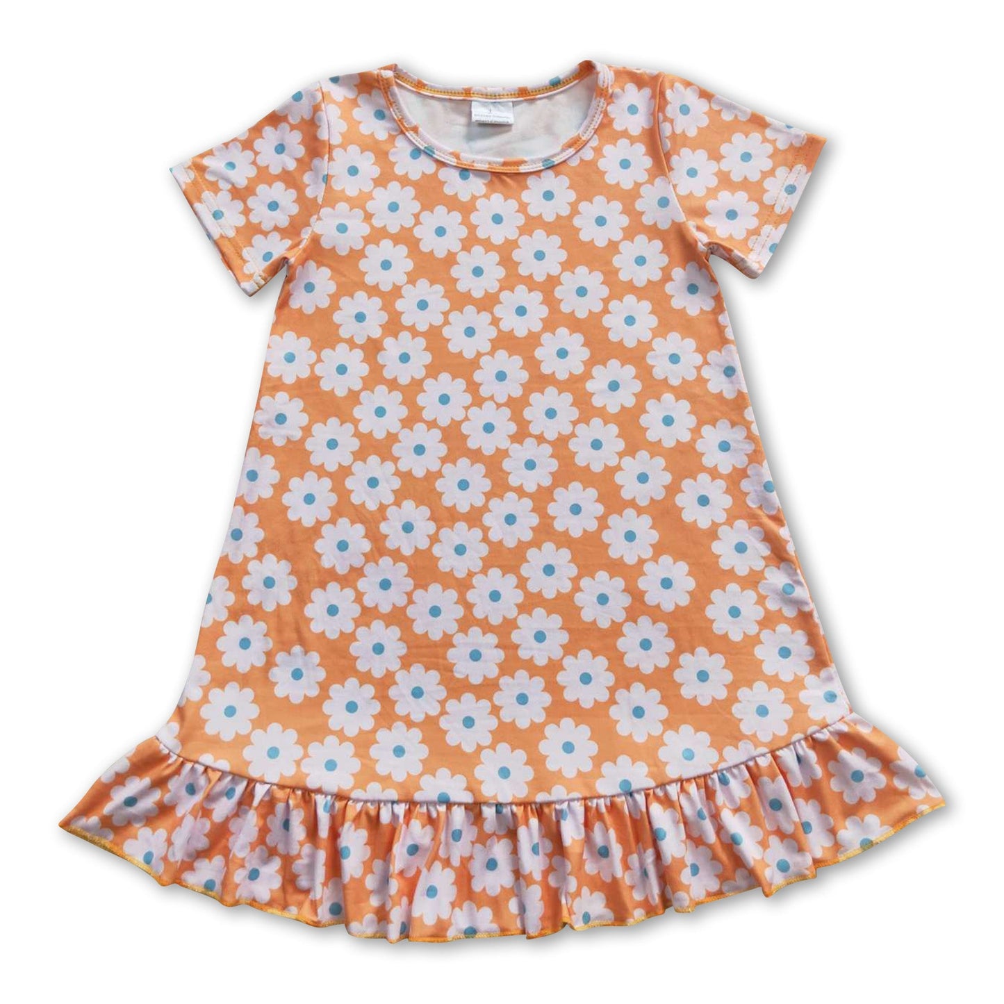 Kurzärmelige Blumenkleider für Baby-Mädchen, Sommer