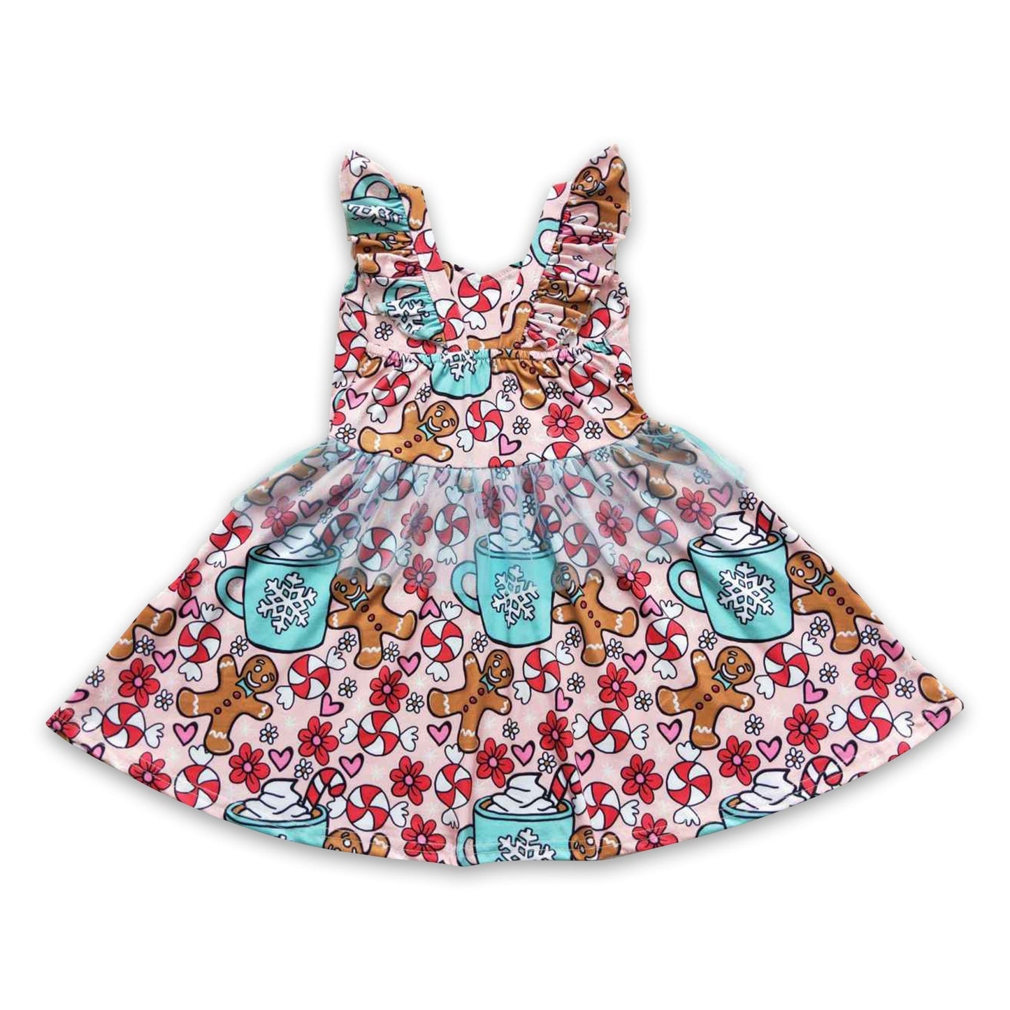 Lebkuchenbonbons Milchmädchen Tüll-Weihnachtskleider