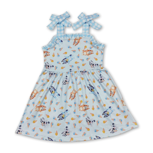 Träger Hund Eiscreme Baby Mädchen Sommerkleid