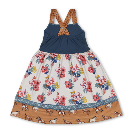 Träger Blumen Baby Mädchen Sommerkleider