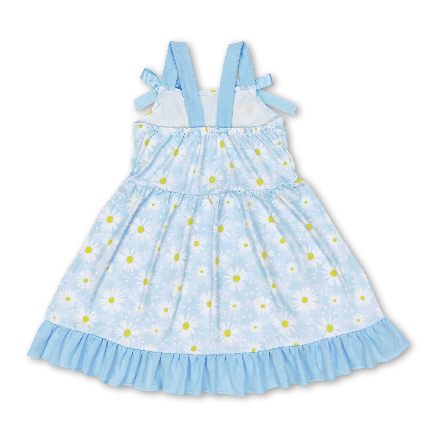 Hellblaue Gänseblümchen Baby-Mädchen Frühlings-Sommerkleider