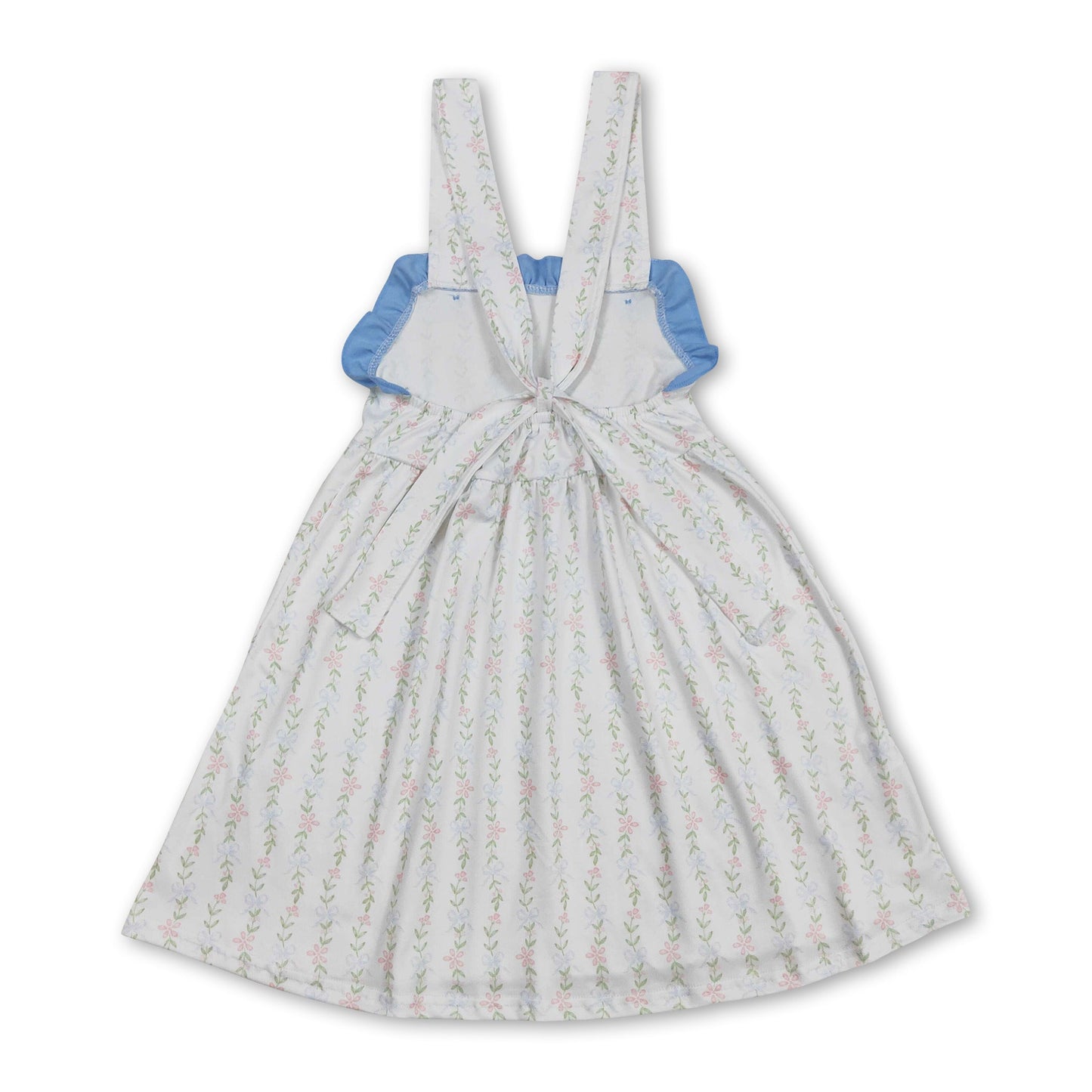 Träger Rüschen Blumen Baby Mädchen Sommerkleider