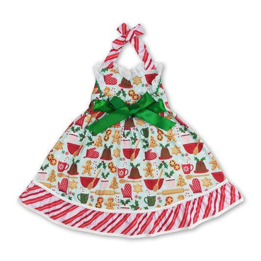Lebkuchen-Weihnachtsbaum-Kuchen für Mädchen, Neckholderkleider