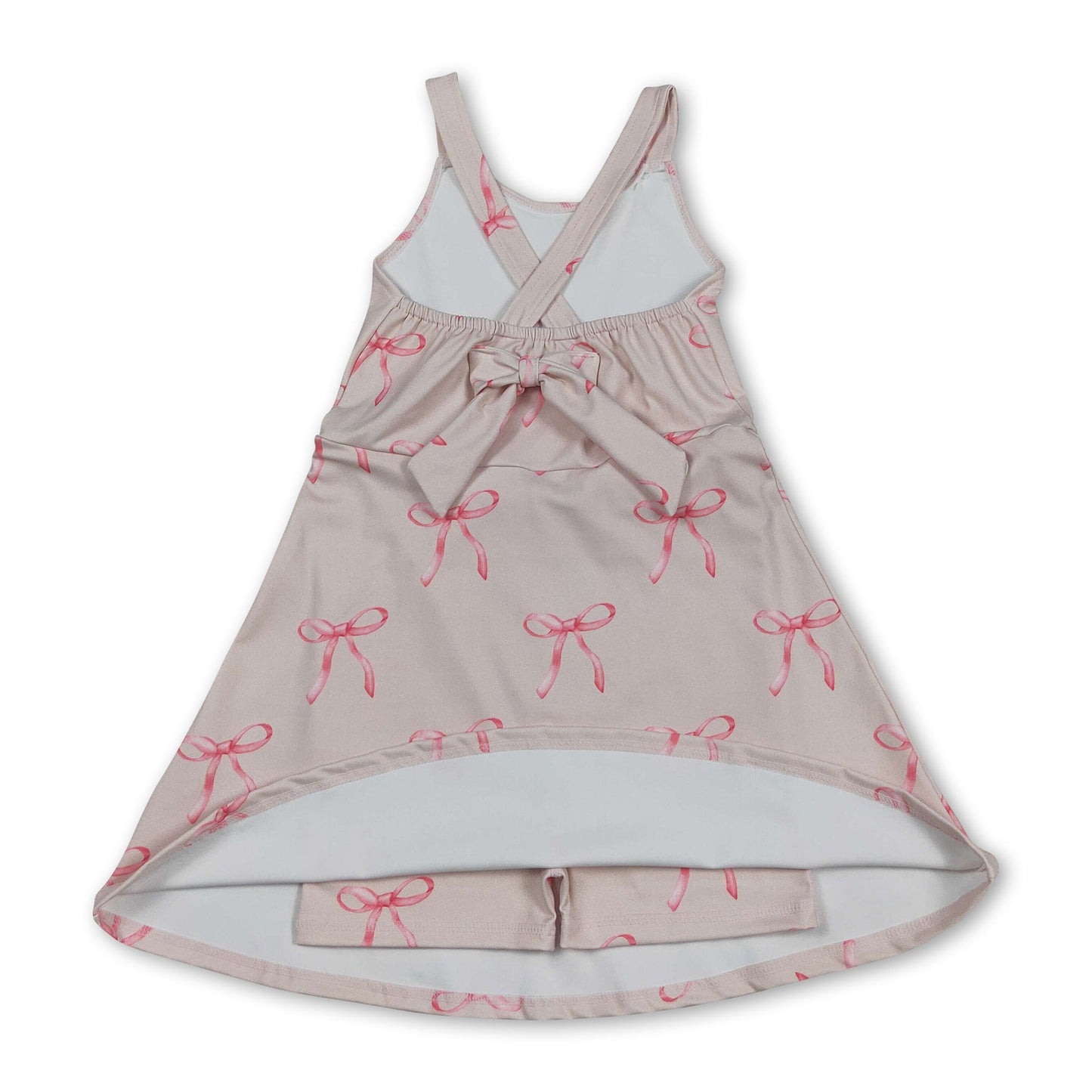 Träger pink Schleife Kinder Mädchen Sommer Sportkleid